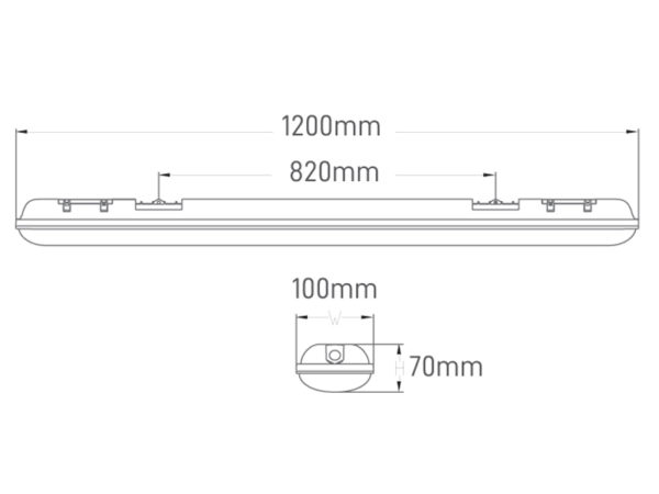 REGLETTE 56W 5000K 120CM