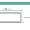 ARON LIGHT PANEL LED 120X30 40W Distributeur exclusif France ARONLIGHT