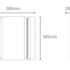 ARON LIGHT PANEL Lyss 60X60 UGR Éligible C2E Éclairage (Certificat d'Économie d'Énergie - Critères sur demande)