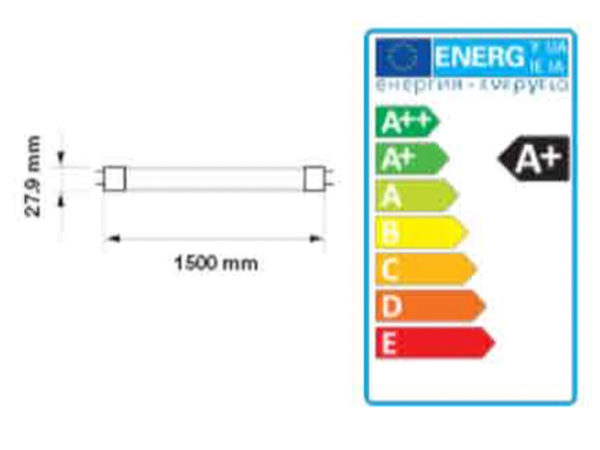 VTAC SKU 6309 TUBE T8 22W 150CM