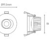 DOWNLIGHT ENCASTRABLE 10 W 2700 K 900 lumens DOWNLIGHT 10W 900 LM 900 lumens LUMINAIRE ENCASTRÉ 10 W