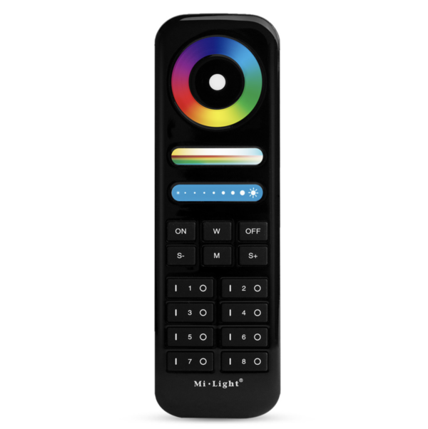 Télécommande 8 Zones Noire Mi-Light Mi-Boxer MILIGHT MIBOXER Mi Light Mi Boxer FUT089 FUT 0 89 FUT0 89 FUT 089 FUT_089B FUT-089b