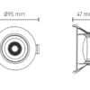 SPOTLIGHT SPOT ENCASTRÉ ORIENTABLE 7W 7 W 650 670 700 LUMENS LM ILAR-00556 ILAR-00557 ILAR-00558 ARON LIGHT ARONLIGHT DISTRIBUTEUR EXCLUSIF