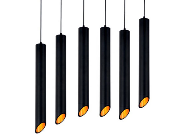 Tube design noir pour GU10 CYLINDREVDESIGN Biseauté biseau Nordic Cylinder Vintage Pendant Lights for Dining Room Loft Industrial Decor Led Hanging Lamp Kitchen Light Fixtures Luminaire