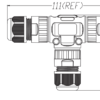 connecteur étanche IP68 type teetube