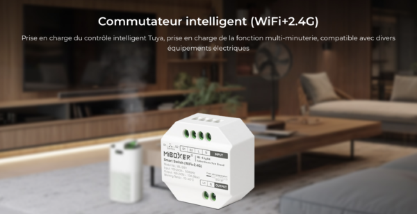 COMMUTATEUR INTELLIGENT (WIFI+2.4G) MILIGHT MIBOXER INTERUPTEUR A DISTANCE