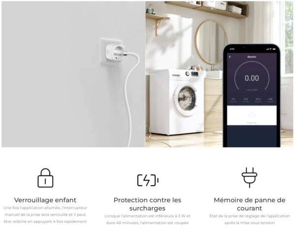 SWE1 PRISE SMART WIFI 2.4 GHz 2,4 g 16 A 16A (WIFI+2.4G) MILIGHT MIBOXER PRISE A DISTANCE